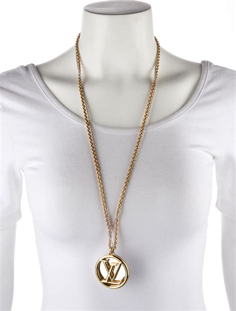 lv gold pendant|louis vuitton necklaces women's.